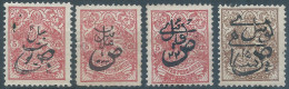 PERSIA PERSE IRAN,Qajar REVENUE-Ministry Of Finance-different Hand Stamp Islamic Lunar 1322/23/24 On 5ch And And 10ch - Iran