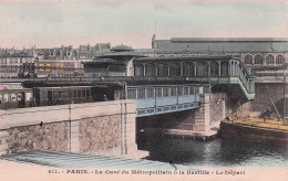 Paris - Bastille - Metro Aerien -   CPA °J - Arrondissement: 11