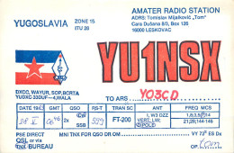 Yugoslavia Radio Amateur QSL Post Card Y03CD YU1NSK - Amateurfunk