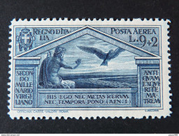 ITALIA Regno Aerea -1930- "Virgilio" L. 9+2 MNH** (descrizione) - Airmail