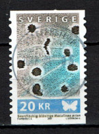 Sweden 2007 - Papillon, Détail Aile  - Used - Used Stamps
