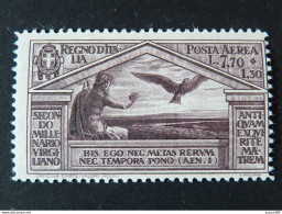 ITALIA Regno Aerea -1930- "Virgilio" L. 7,70+1,30 MNH** (descrizione) - Correo Aéreo