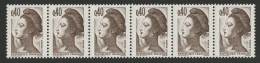 N° 2183h (x6) Cote 36 € Les 6 Ex. Avec La BANDE De PHOSPHORE à Gauche Au Lieu D'être à Droite, Neufs ** (MNH) TB - Neufs