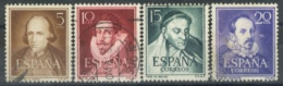 SPAIN,  1950/53, PERSONALITIES STAMPS COMPLETE SET OF 4, # 772/74, USED. - Usati