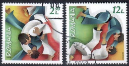 Romania, 2018, USED, CTO,           The Romanian Judo Association Is 50 Years Old,  Mi. Nr. 7380-1 - Oblitérés