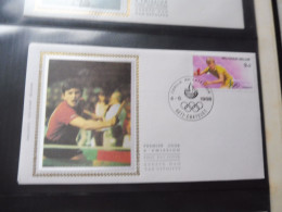 Belgique Belgie  Fdc  Soie  Fdc Z/s 2285/2286 Oblitéré Gestempelt Chatelet Tennis De Table Ping Pong 1988 - 1981-1990