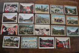 CPA Lot 19 Carnets Dépliants Carte Postale USA Los Angeles Pasadena Long Beach Yosemite Park Catalina Island San Pedro - Autres & Non Classés