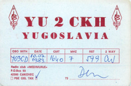 Yugoslavia Radio Amateur QSL Post Card Y03CD YU2CKH - Radio Amateur