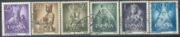 SPAIN,  1954, VIRGIN STAMPS SET OF 6, # 806/08,810/11, & 812, USED. - Used Stamps