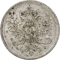 Finlande, Nicholas II, 25 Penniä, 1916, Helsinki, Argent, SUP, KM:6.2 - Finlande