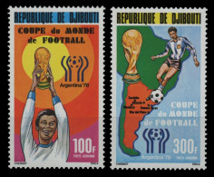 Dschibuti 1978 - Mi-Nr. 220-221 ** - MNH - Fussball / Soccer - Dschibuti (1977-...)