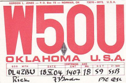 AK 212271 QSL - USA - Oklahoma - Norman - Amateurfunk