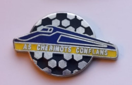 N101 Pin's SNCF TGV Foot Football As Cheminots De Conflans Sainte Honorine Yvelines Qualité EGF Achat Immédiat - TGV