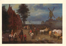 Art - Peinture - Breughel - Brueghel - Bruegel - Halte De Cavaliers En Flandre - Carte De La Loterie Nationale - Carte N - Malerei & Gemälde