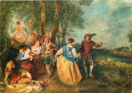 Art - Peinture - Antoine Watteau - Les Bergers - Carte Neuve - CPM - Voir Scans Recto-Verso - Malerei & Gemälde