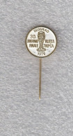 Pin Badge Yugoslavian Football Cup Final 1978 NK FC Rijeka Vs FK Trepca Kosovska Mitrovica Football Club Yugoslavia - Football