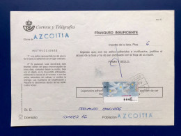 España Spain 1998, ATM NAVIDAD 98, DOCUMENTO POSTAL FRANQUEO INSUFICIENTE 6 PTS, EPELSA, RARO!!! - Vignette [ATM]