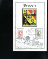 België - 1627 + 1628 Belgica 72  Souvenir Kaart                        - Covers & Documents