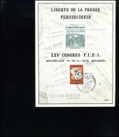 België - 1625  Persvrijheid -   Souvenir Kaart                        - Lettres & Documents