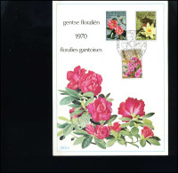 België - 1523/25  Gentse Floraliën  -   Souvenir Kaart                        - Storia Postale