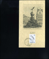 België  2401  - Souvenir   De Brabofontein Antwerpen                                  - Brieven En Documenten