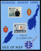 Isle Of Man - Block Renewing Ancient Links - MNH - Man (Ile De)