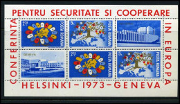 Roemenië - Helsinki 1973 - MNH - Hojas Bloque