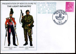 Great-Britain - FDC - Presentation Of New Colours To The Light Infantry - 1952-1971 Dezimalausgaben (Vorläufer)