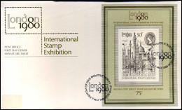 Great-Britain - FDC - London 1980 - International Stamp Exhibition - 1981-1990 Dezimalausgaben