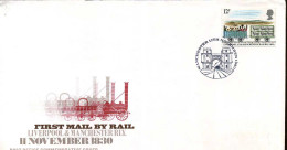 Groot Brittannië - FDC - Trains - 1971-1980 Dezimalausgaben