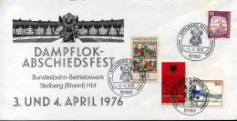 Bundespost - FDC - Dampflok-abschiedsfest - Trenes