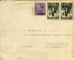 431 + 2 X 498 Op Brief Naar Amsterdam - Storia Postale