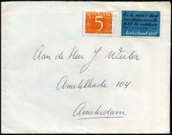 Nederland - Brief Naar Amsterdam - Storia Postale