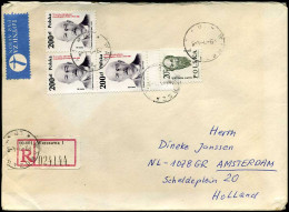 Polen - Cover To Amsterdam, Holland - Lettres & Documents