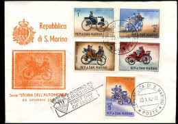 San Marino - FDC - Storia Dell'Automobile - Cars