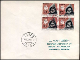 Japan - Cover To Kalmthout, Belgium - Lettres & Documents