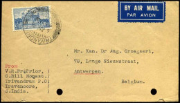 India - Cover To Antwerp, Belgium - Cartas & Documentos