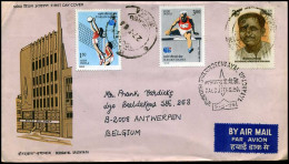 India - Cover To Antwerp, Belgium - Storia Postale