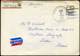 USA - Cover To Leiden, Holland - Lettres & Documents