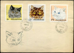 Magyar Posta  - FDC - Cats - Hauskatzen