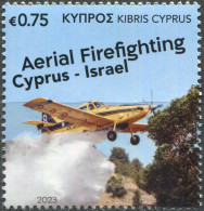 CYPRUS - 2023 - STAMP MNH ** - Aerial Firefighting - Unused Stamps