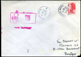 France - Cover To Beveren, Belgium -- FLM Suffren - Lettres & Documents