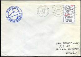 France - Cover To Beveren, Belgium -- CM Sagittaire, Marine Nationale - Lettres & Documents