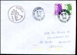 France - Cover  To Burcht, Belgium   - Covers & Documents