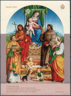 SAN MARINO - 2020 - S/S MNH ** - Christmas. Madonna And Child Enthroned - Unused Stamps