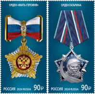 RUSSIA - 2024 - SET MNH ** - Mother-Heroine Order And Order Of Gagarin - Nuevos