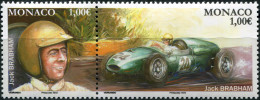 MONACO - 2023 - BLOCK OF 2 STAMPS MNH ** - Legendary F1 Drivers. Jack Brabham - Neufs