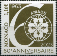 MONACO - 2023 - STAMP MNH ** - 60 Years Of World Association Of AMADE - Neufs