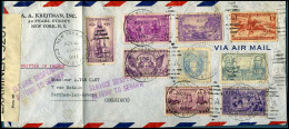 USA - Cover To Berchem, Belgium  -- A.A. Krejtman, Inc -- Opened By Examiner 5201 - Lettres & Documents