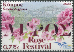 CYPRUS - 2023 - STAMP MNH ** - Mediterranean Festivals - Rose Festival - Unused Stamps